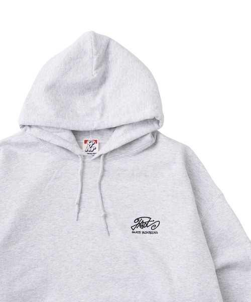 WHO'S WHO gallery（フーズフーギャラリー）の「COOPER FACTドミノスウェットパーカー（パーカー・レディース・アッシュグレー/チャコールグレー/ブラック/レッド/パープル/ホワイト/ピンク・FREE）」の8枚目の写真