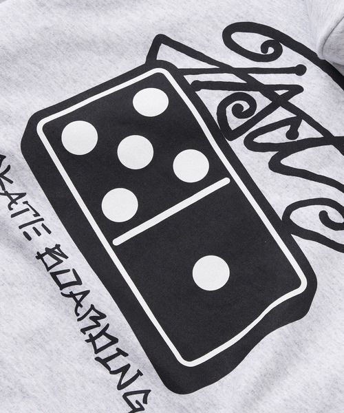 WHO'S WHO gallery（フーズフーギャラリー）の「COOPER FACTドミノスウェットパーカー（パーカー・レディース・アッシュグレー/チャコールグレー/ブラック/レッド/パープル/ホワイト/ピンク・FREE）」の13枚目の写真