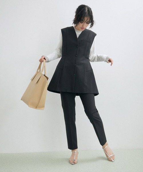 ADAM ET ROPE'（アダムエロペ）の「【A4対応】軽量トートバッグ（トートバッグ・レディース・ブラック/ベージュ・FREE）」の8枚目の写真