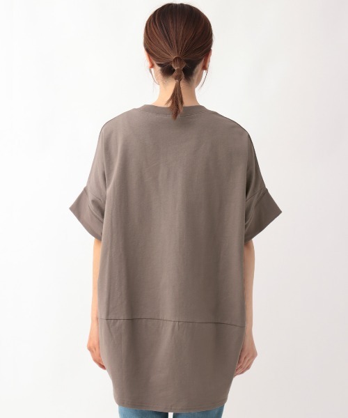 チチカカ(チチカカ)の「キカサイドライン刺繍プルオーバー(Tシャツ/カットソー・レディース・グレー/ライトベージュ・FREE)」の9枚目の写真
