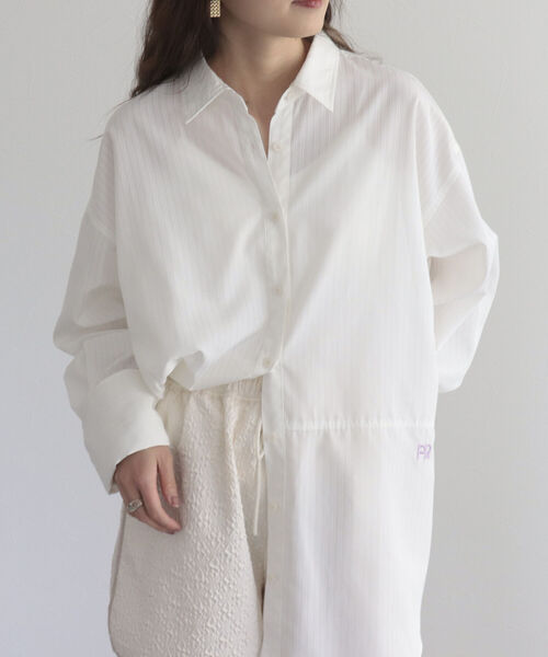 fredy emue(フレディエミュ)の「BIGスリーブ刺繍入りシャツ(シャツ/ブラウス・レディース・サックスブルー/ホワイト系その他/ブルー系その他・38)」の13枚目の写真