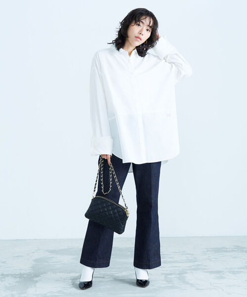 fredy emue(フレディエミュ)の「BIGスリーブ刺繍入りシャツ(シャツ/ブラウス・レディース・サックスブルー/ホワイト系その他/ブルー系その他・38)」の18枚目の写真