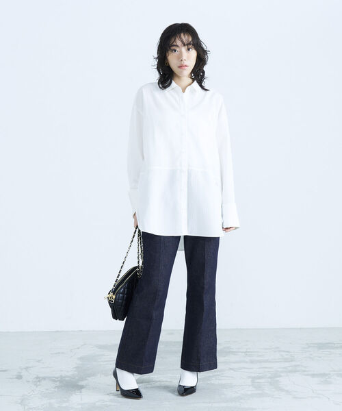 fredy emue(フレディエミュ)の「BIGスリーブ刺繍入りシャツ(シャツ/ブラウス・レディース・サックスブルー/ホワイト系その他/ブルー系その他・38)」の19枚目の写真