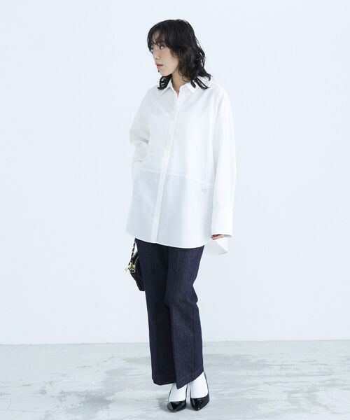 fredy emue(フレディエミュ)の「BIGスリーブ刺繍入りシャツ(シャツ/ブラウス・レディース・サックスブルー/ホワイト系その他/ブルー系その他・38)」の20枚目の写真