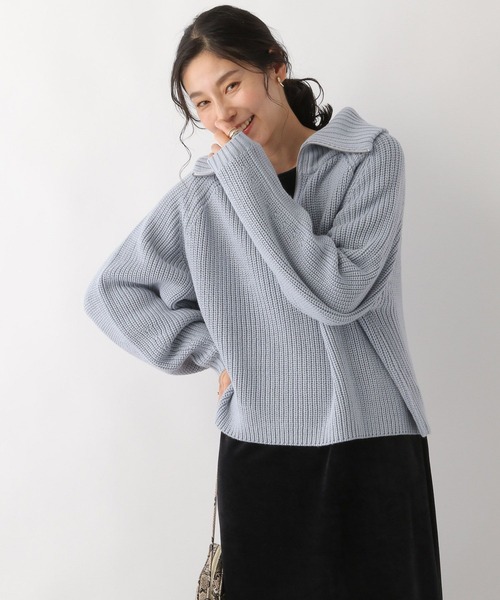 eaphi ウェーブニット LEPSIM（レプシィム）の「5ゲージジップアップニット 178242（ニット