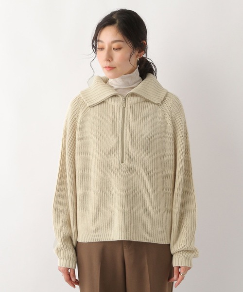 eaphi ウェーブニット LEPSIM（レプシィム）の「5ゲージジップアップニット 178242（ニット