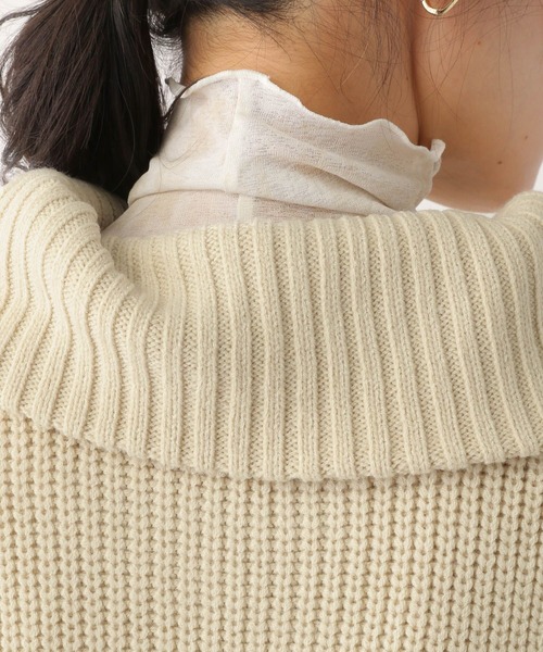 LEPSIM（レプシィム）の「5ゲージジップアップニット 178242（ニット