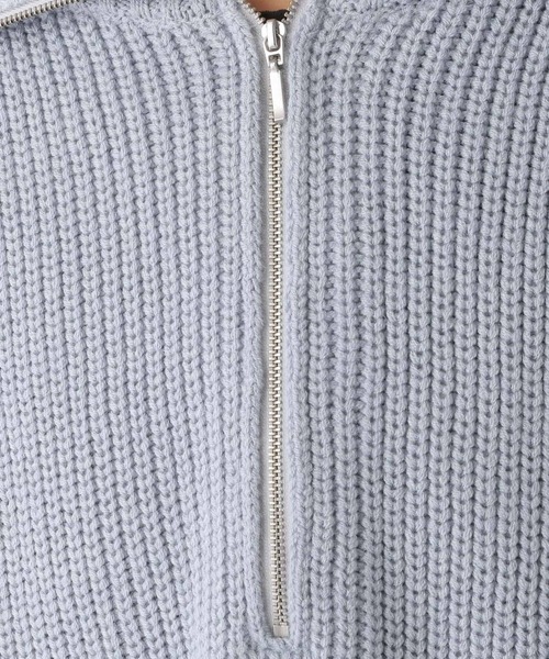 LEPSIM（レプシィム）の「5ゲージジップアップニット 178242（ニット
