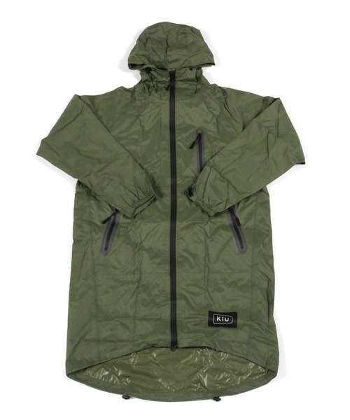 BAYFLOW(ベイフロー)の「【KiU】RAIN ZIP UP(レインコート/ポンチョ・レディース・ブラック/カーキ・0)」の2枚目の写真