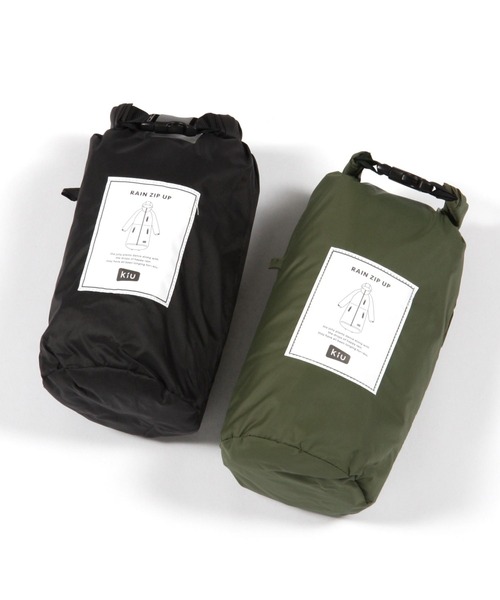 BAYFLOW(ベイフロー)の「【KiU】RAIN ZIP UP(レインコート/ポンチョ・レディース・ブラック/カーキ・0)」の17枚目の写真