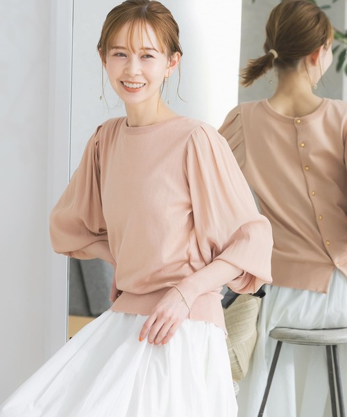 URBAN RESEARCH ROSSO（アーバンリサーチロッソ）の「『一部WEB/一部店舗限定カラー』3WAYドッキングシアースリーブニット（ニット/セーター・レディース・チャコールグレー/イエロー系その他/グレー系その他/オレンジ系その他・FREE）」の15枚目の写真