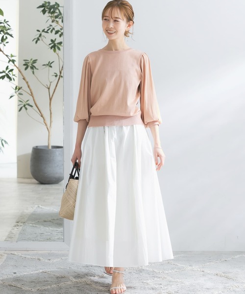 URBAN RESEARCH ROSSO（アーバンリサーチロッソ）の「『一部WEB/一部店舗限定カラー』3WAYドッキングシアースリーブニット（ニット/セーター・レディース・チャコールグレー/イエロー系その他/グレー系その他/オレンジ系その他・FREE）」の19枚目の写真