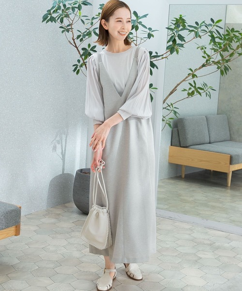 URBAN RESEARCH ROSSO（アーバンリサーチロッソ）の「『一部WEB/一部店舗限定カラー』3WAYドッキングシアースリーブニット（ニット/セーター・レディース・チャコールグレー/イエロー系その他/グレー系その他/オレンジ系その他・FREE）」の9枚目の写真