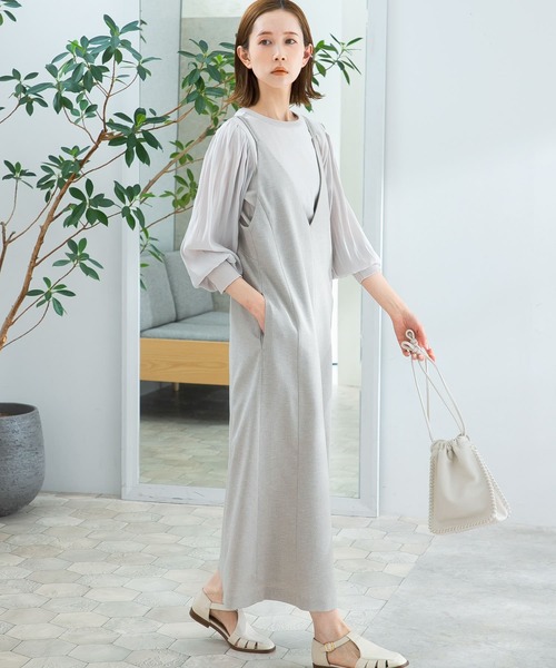 URBAN RESEARCH ROSSO（アーバンリサーチロッソ）の「『一部WEB/一部店舗限定カラー』3WAYドッキングシアースリーブニット（ニット/セーター・レディース・チャコールグレー/イエロー系その他/グレー系その他/オレンジ系その他・FREE）」の10枚目の写真