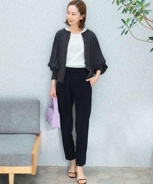 URBAN RESEARCH ROSSO（アーバンリサーチロッソ）の「『一部WEB/一部店舗限定カラー』3WAYドッキングシアースリーブニット（ニット/セーター・レディース・チャコールグレー/イエロー系その他/グレー系その他/オレンジ系その他・FREE）」の21枚目の写真