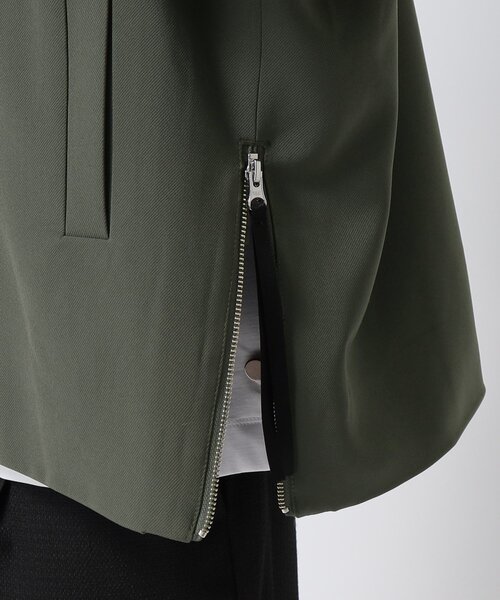 tk.TAKEO KIKUCHI（ティーケータケオキクチ）の「◆オーバーサイズリブブルゾン（ブルゾン・メンズ・ブラック/モスグリーン/ブラック系3・02/03）」の6枚目の写真