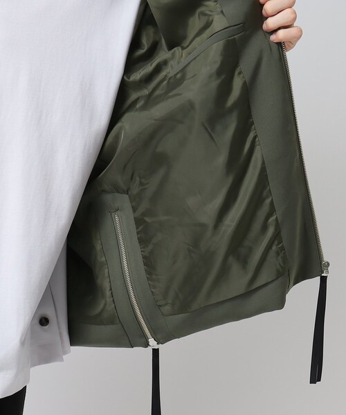 tk.TAKEO KIKUCHI（ティーケータケオキクチ）の「◆オーバーサイズリブブルゾン（ブルゾン・メンズ・ブラック/モスグリーン/ブラック系3・02/03）」の20枚目の写真