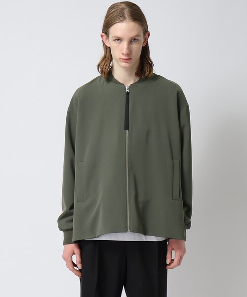 tk.TAKEO KIKUCHI（ティーケータケオキクチ）の「◆オーバーサイズリブブルゾン（ブルゾン・メンズ・ブラック/モスグリーン/ブラック系3・02/03）」の14枚目の写真