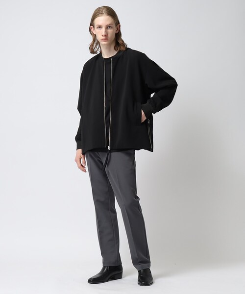 tk.TAKEO KIKUCHI（ティーケータケオキクチ）の「◆オーバーサイズリブブルゾン（ブルゾン・メンズ・ブラック/モスグリーン/ブラック系3・02/03）」の7枚目の写真