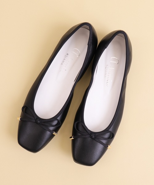 片足100g】超軽量スクエアトゥバレエシューズ（バレエシューズ