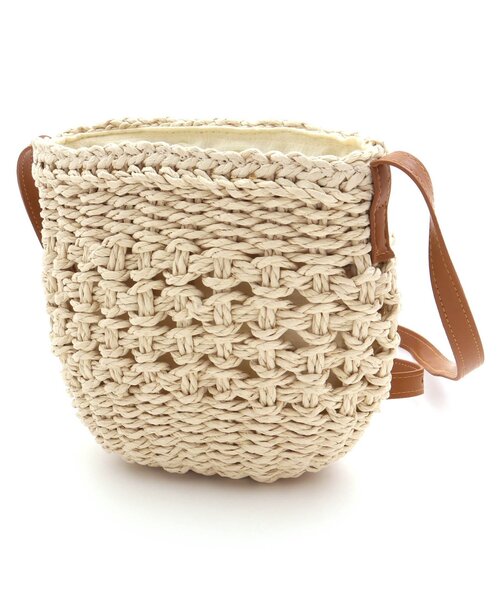 Seraph（セラフ）の「リボン付きかごショルダーバッグ（ショルダーバッグ・キッズ・ブラウン/ベージュ・FREE）」の8枚目の写真