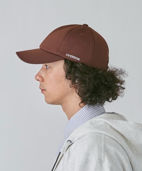 OVERRIDE（オーバーライド）の「OVERRIDE  INTERLOCK 6P CAP（キャップ・メンズ・ブラック/ネイビー/ブラウン/グレー/レッド・57~59cm）」の20枚目の写真