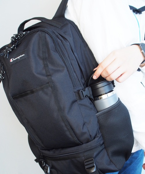 Champion（チャンピオン）の「Champion チャンピオン カンサス リュックサック B4 11684（バックパック/リュック・レディース・ブラック×ホワイト/ブラック・FREE）」の5枚目の写真