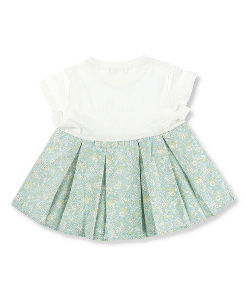 BRANSHES（ブランシェス）の「【WEB限定】裾布帛タック入り半袖Tシャツ（Tシャツ/カットソー・キッズ・ラベンダー/ピンク/オフホワイト/チャコールグレー・130/120/100/150/110/140）」の20枚目の写真