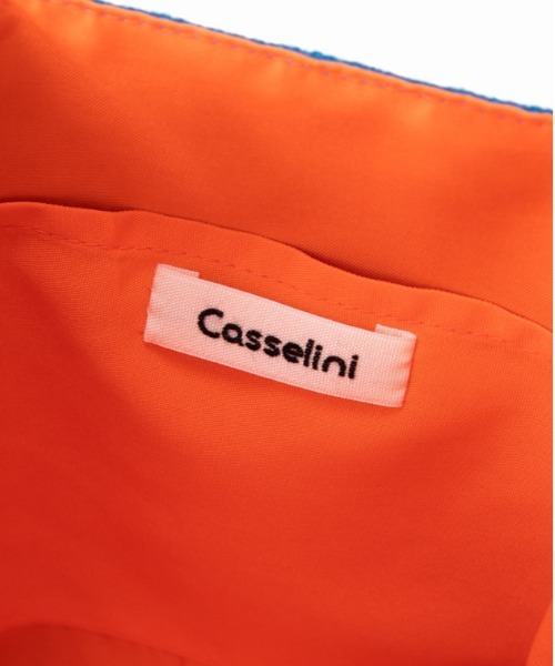 Casselini（キャセリーニ）の「Casselini(キャセリーニ)スクエアクロシェハンドバッグ（ハンドバッグ・レディース・ブラック/ブルー・FREE）」の9枚目の写真