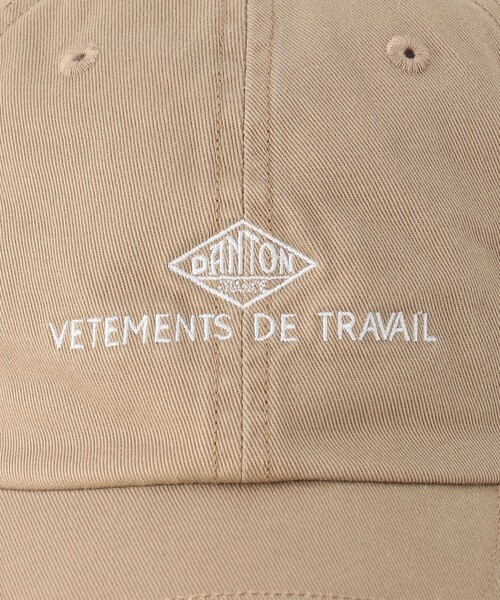 DANTON（ダントン）の「CHINO CLOTH 6PANEL CAP〈VETEMENTS DE TRAVAIL〉（キャップ・レディース・グリーン/チャコール/ベージュ/アイボリー/ネイビー/ブラック/ワイン・F）」の10枚目の写真