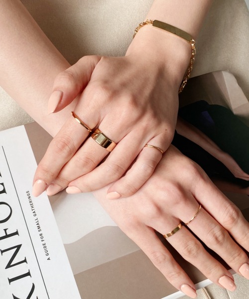 thank U more(サンキューモア)の「リング×ブレスレットセット / ring bracelet set(リング・レディース・ゴールド/シルバー・FREE)」の2枚目の写真