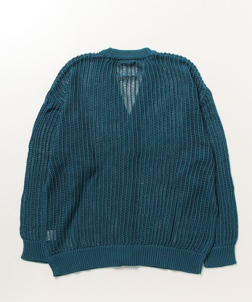 BEAVER（ビーバー）の「B omnivore/ビーオムニボー　メッシュカーディガン（カーディガン/ボレロ・メンズ・オレンジ/ブラック/ベージュ/ブルー・M/L）」の5枚目の写真