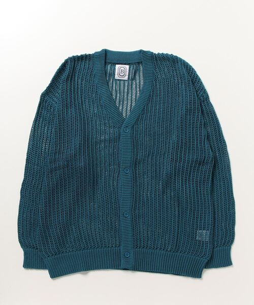 BEAVER（ビーバー）の「B omnivore/ビーオムニボー　メッシュカーディガン（カーディガン/ボレロ・メンズ・オレンジ/ブラック/ベージュ/ブルー・M/L）」の21枚目の写真