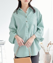 ECRIRE | 【nanaコラボ】袖スリットオーバーサイズシャツ(シャツ/ブラウス)