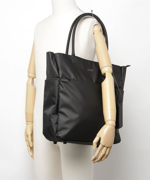 anello(アネロ)の「anelloGRANDE / アネログランデ / スムース2 トート / GTS0932(トートバッグ・レディース・ブラック・ONESIZE)」の5枚目の写真