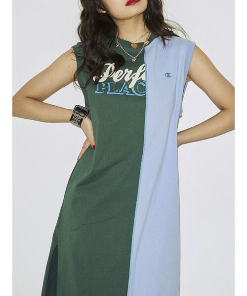 jouetie（ジュエティ）の「championリメイクワンピース【コラボ】（ワンピース・レディース・ブラック/パープル/グリーン/ボルドー・MEDIUM）」の16枚目の写真