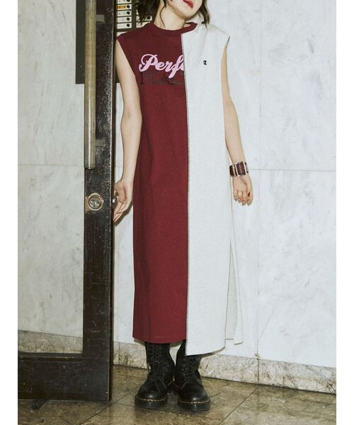 jouetie（ジュエティ）の「championリメイクワンピース【コラボ】（ワンピース・レディース・ブラック/パープル/グリーン/ボルドー・MEDIUM）」の18枚目の写真