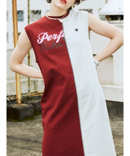 jouetie（ジュエティ）の「championリメイクワンピース【コラボ】（ワンピース・レディース・ブラック/パープル/グリーン/ボルドー・MEDIUM）」の10枚目の写真