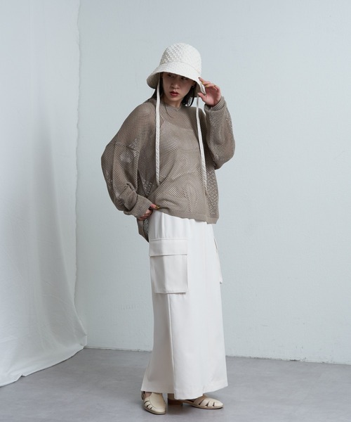 COLONY 2139(コロニートゥーワンスリーナイン)の「ポコポコ2WAYハット(ハット・レディース・ブラウン/アイボリー/ブラック・FREE)」の12枚目の写真