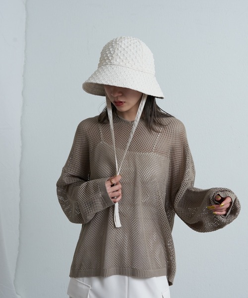 COLONY 2139(コロニートゥーワンスリーナイン)の「ポコポコ2WAYハット(ハット・レディース・ブラウン/アイボリー/ブラック・FREE)」の5枚目の写真