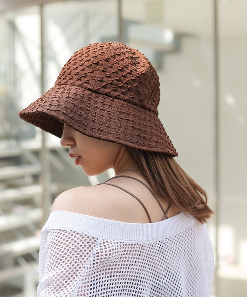 COLONY 2139(コロニートゥーワンスリーナイン)の「ポコポコ2WAYハット(ハット・レディース・ブラウン/アイボリー/ブラック・FREE)」の15枚目の写真