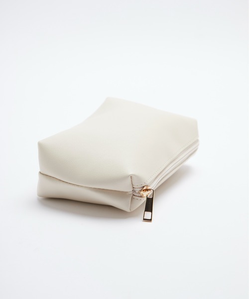 Chaco closet（チャコ クローゼット）の「フェイクレザーポーチ付きトートバッグ（トートバッグ・レディース・ブラウン/アイボリー/ブラック・FREE）」の15枚目の写真