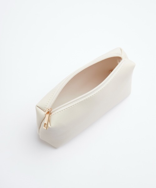 Chaco closet（チャコ クローゼット）の「フェイクレザーポーチ付きトートバッグ（トートバッグ・レディース・ブラウン/アイボリー/ブラック・FREE）」の5枚目の写真