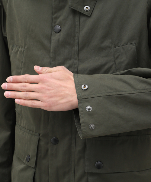 新品 Barbour OS PEACHED BEDALE CASUAL 緑 M Barbour / OS Peached Bedale Casual (Sage Green)