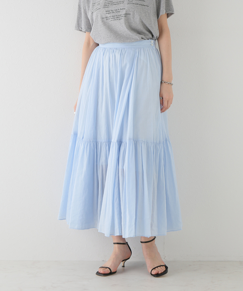plage（プラージュ）の「RA/CO Sheer スカート（スカート）」 - WEAR 