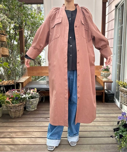 【セール】ツイルシャツワンピース（シャツワンピース）｜AVIE（アビィ）