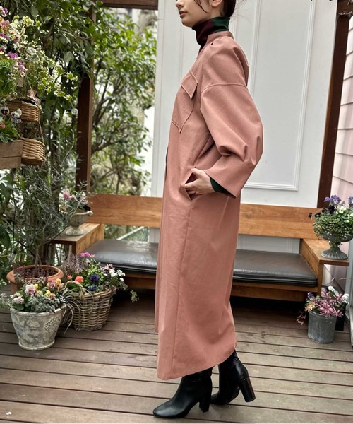 【セール】ツイルシャツワンピース（シャツワンピース）｜AVIE（アビィ）