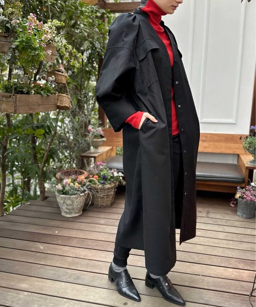 【セール】ツイルシャツワンピース（シャツワンピース）｜AVIE（アビィ）