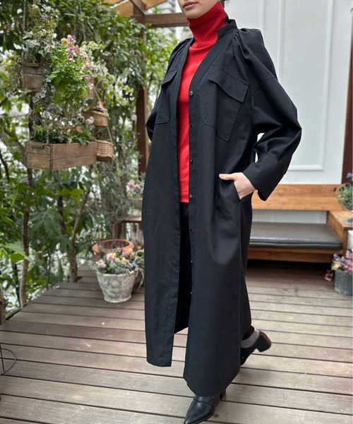 【セール】ツイルシャツワンピース（シャツワンピース）｜AVIE（アビィ）