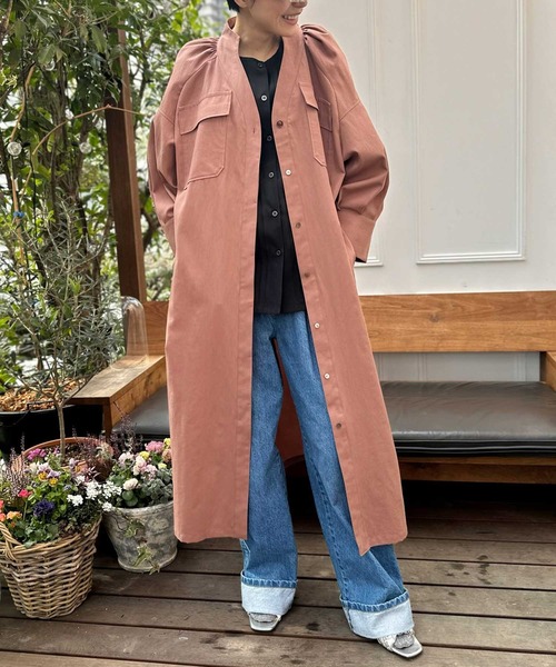 【セール】ツイルシャツワンピース（シャツワンピース）｜AVIE（アビィ）